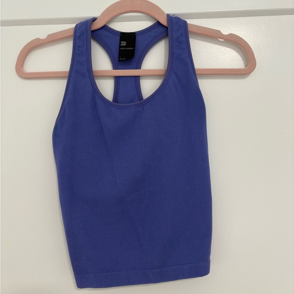 Women's Purple Crop Tank Top